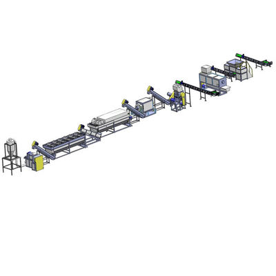 Macchina di riciclaggio di plastica completamente automatica 1000 kg/h per pellicole PP PE / sacchetti tessuti PP