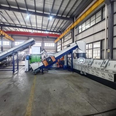 Linea di pelletizzazione in plastica per estrusori di PP PE, macchina di pelletizzazione a due fasi 500 kg/ora
