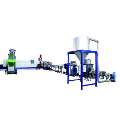 Macchina di riciclaggio per la pelletizzazione della plastica orizzontale