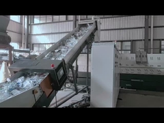 Sistema di lavaggio automatico di pellicole PE a doppio stadio con estrusore a vite singole riscaldamento elettrico